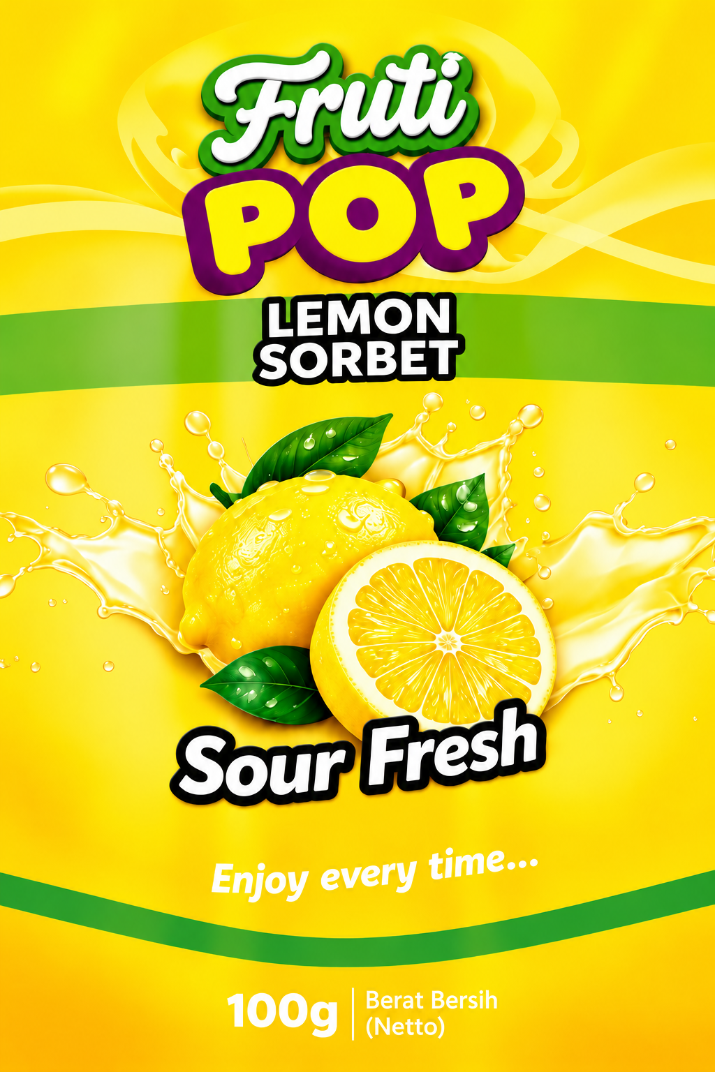 Original Fruti Pop Lemon Sorbet sorbet artwork